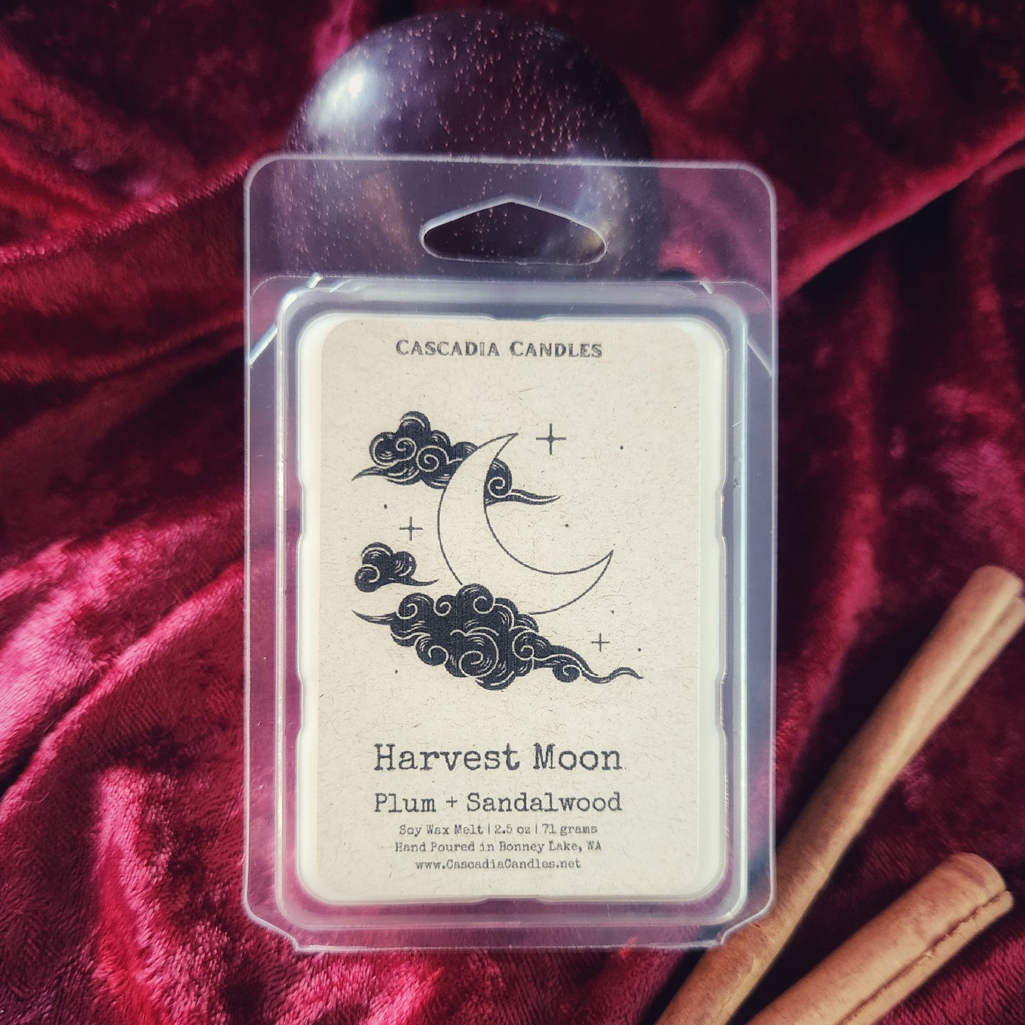 Harvest Moon Wax Melt | Plum + Sandalwood
