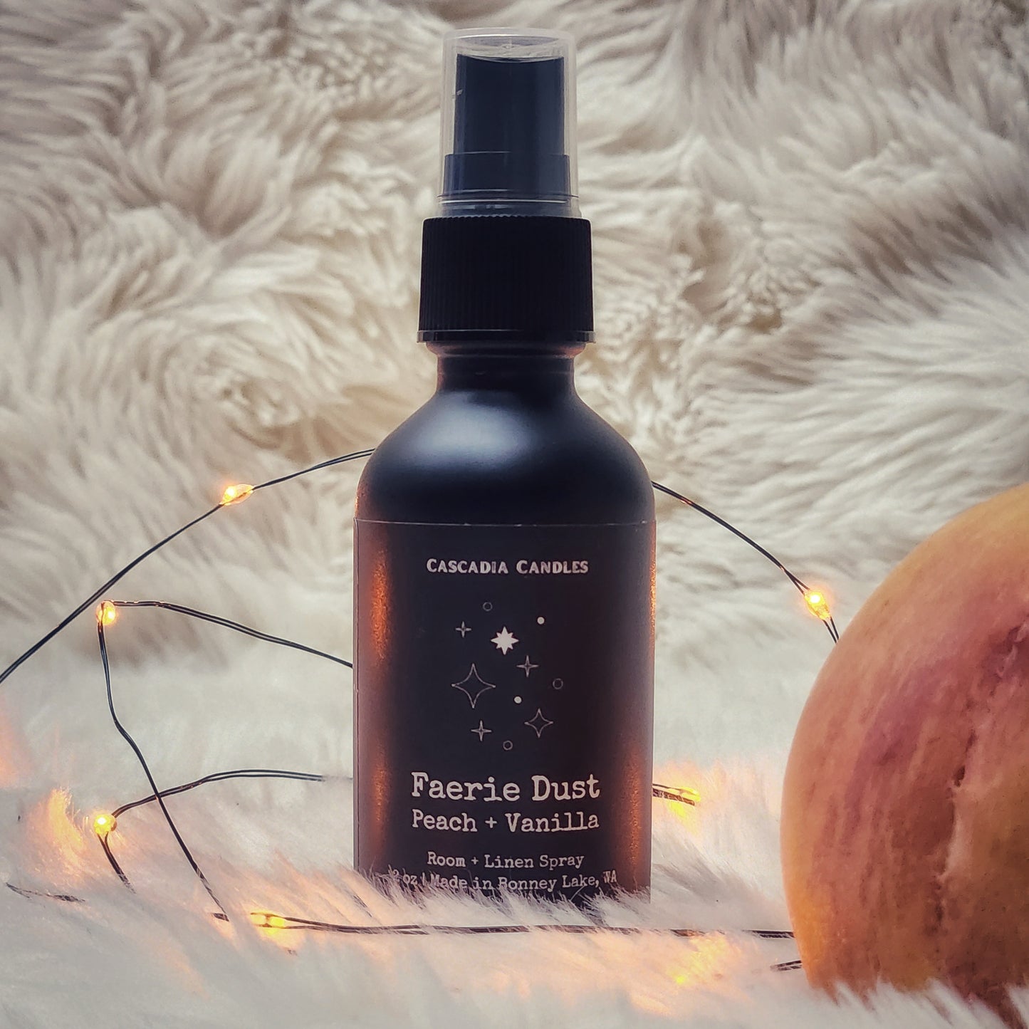 Faerie Dust room and linen spray, front view