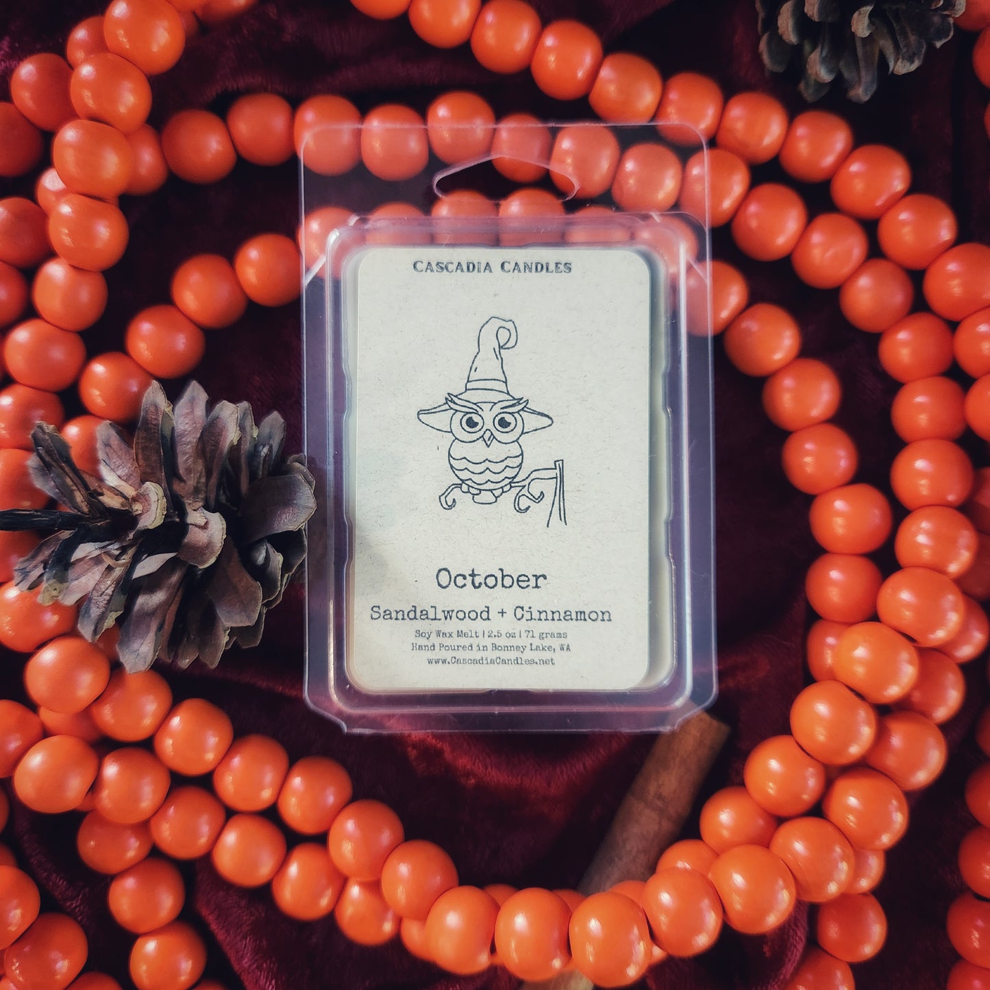 October Wax Melt | Sandalwood + Cinnamon