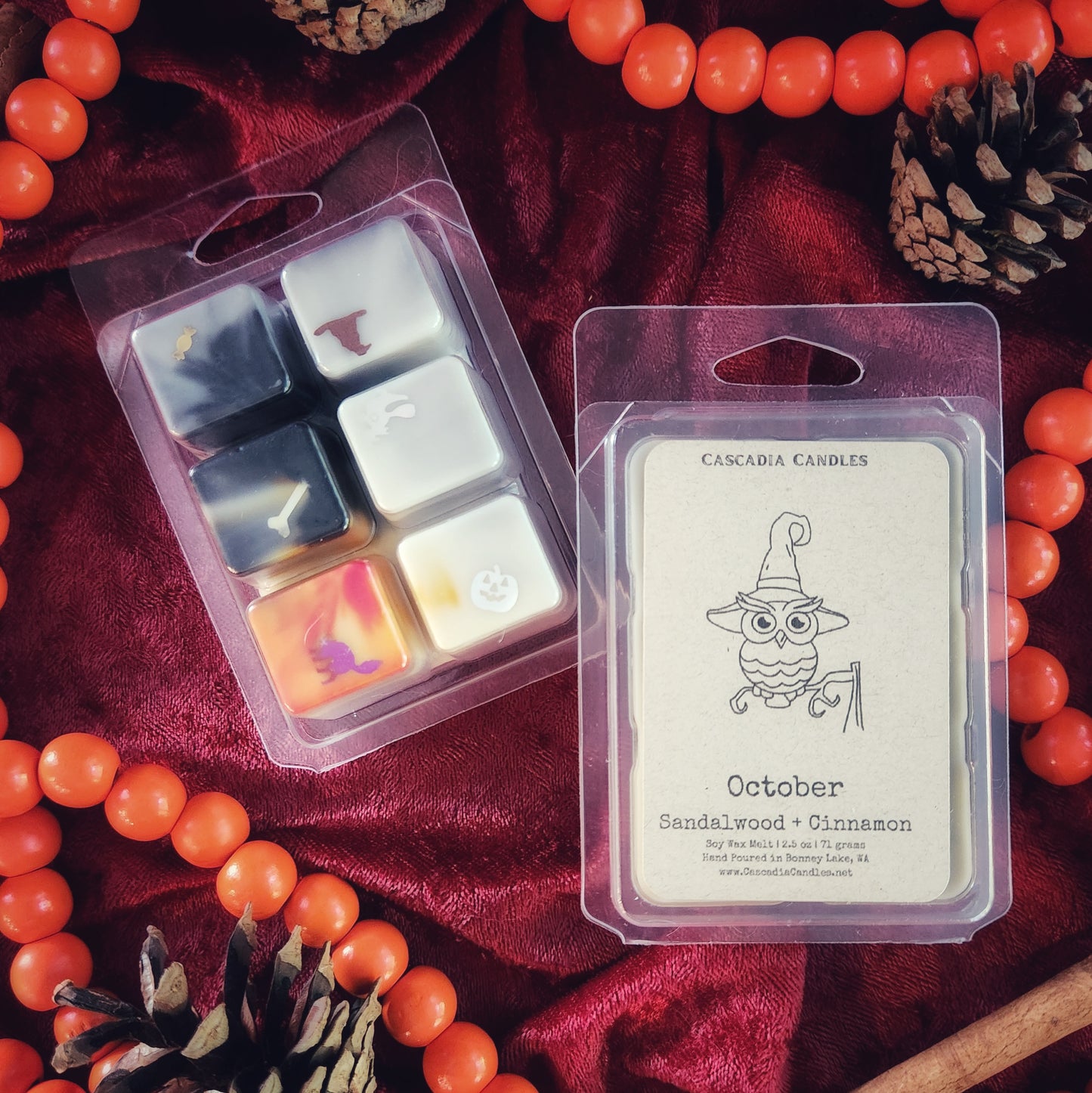 October Wax Melt | Sandalwood + Cinnamon