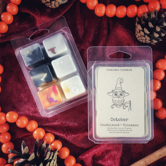October Wax Melt | Sandalwood + Cinnamon