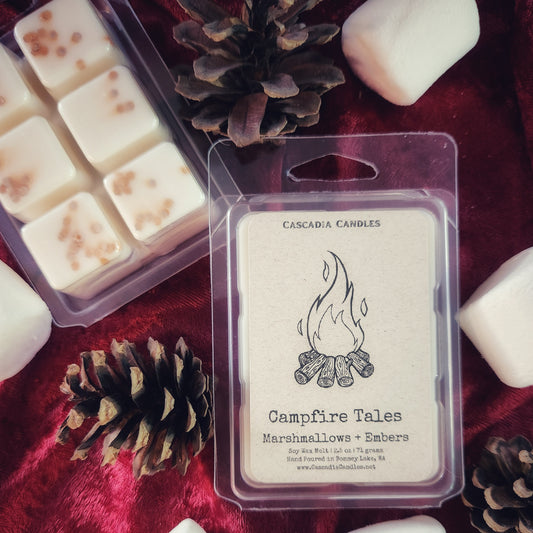 Campfire Tales Wax Melt | Marshmallows + Embers
