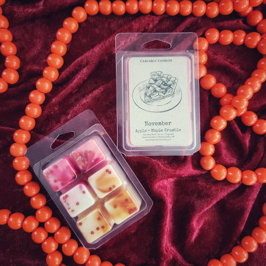 November Wax Melt | Apple + Maple Crumble